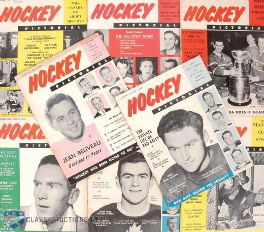 1955-1980 Hockey Pictorial Magazine Complete Set Collection of 184