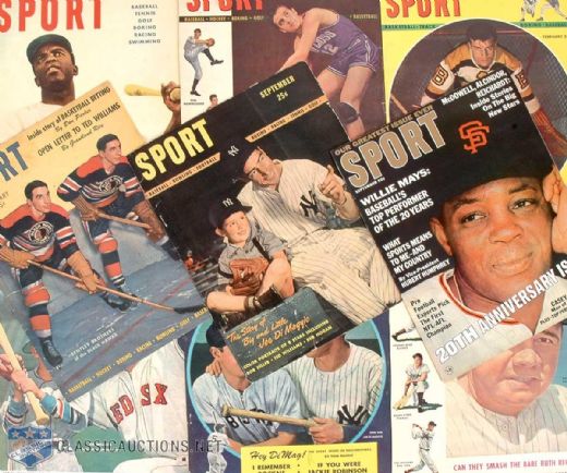 1940s to 60s Sport Magazine Cover Collection of 101