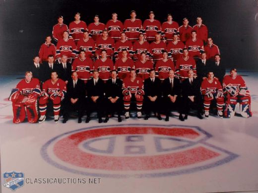 Huge 1997-98 Montreal Canadiens Team Photo Originally Displayed Outside the Molson Centre Dressing Room