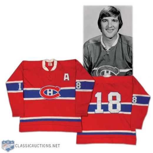 Serge Savard 1974-75 Montreal Canadiens Game Worn Jersey - Photo Matched!