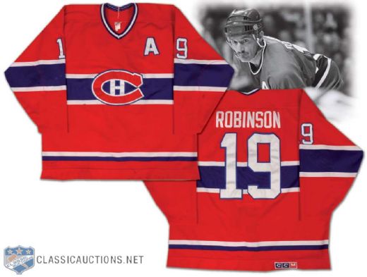 Larry Robinson 1986-87 Montreal Canadiens Game Worn Jersey