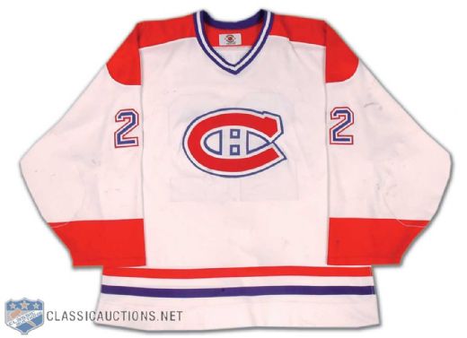 Late 1990s Montreal Canadiens Beaulieu Preseason Game Worn Jersey