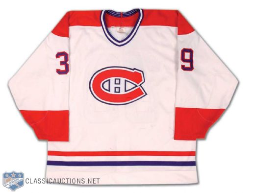 Mid 1990s Montreal Canadiens Donovan Preseason Game Worn Jersey