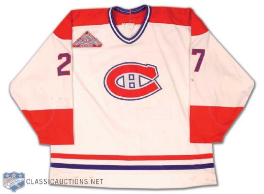 Patric Kjellberg 1992-93 Montreal Canadiens Game Worn Home Jersey