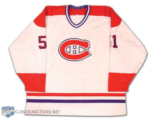 David Ling Late 1990s Montreal Canadiens Game Worn Home Jersey