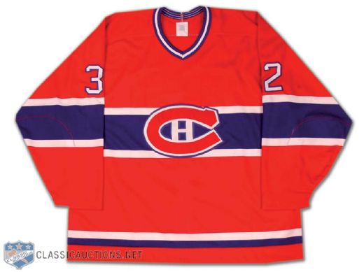 Late 1980s Montreal Canadiens Sabourin Preseason Game Worn Jersey