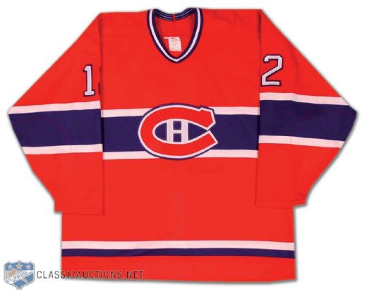 Thompson Mid 1990s Montreal Canadiens Preseason Game Worn Jersey