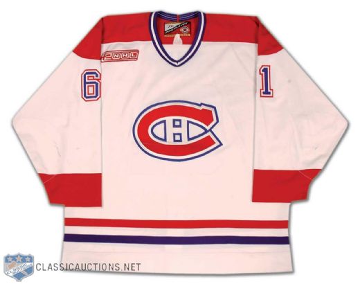 Jason Ward 1999-2000 Montreal Canadiens Game Worn Home Jersey