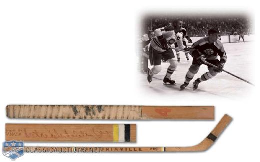 Bobby Orr Autographed Early-1970s Game Used Victoriaville Stick