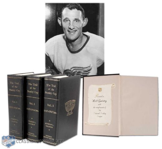 Bill Gadsbys Three Volume Set of "The Trail of the Stanley Cup"