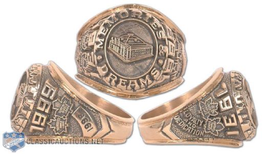 Maple Leaf Gardens 1931-1999 Memories and Dreams Gold Ring