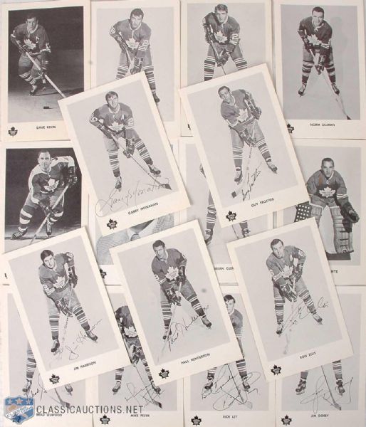 1970-71 Toronto Maple Leafs Photo Card Set of 17