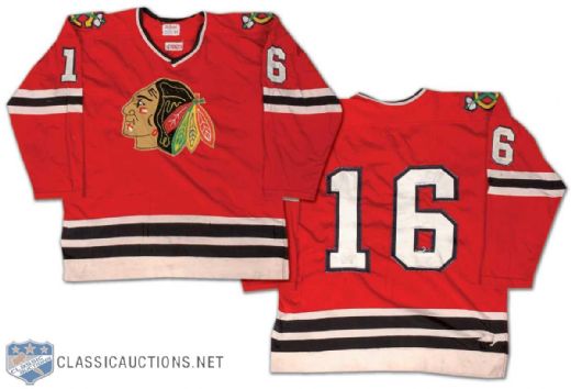 Circa 1976 Chicago Black Hawks Game Worn Jersey