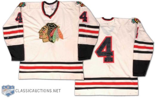 Doug Jarrett Circa 1974 Chicago Black Hawks Game Worn Jersey