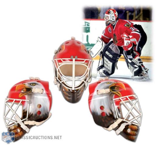 Ed Belfour Circa 1994 Signed Custom Made for Goalie Mask