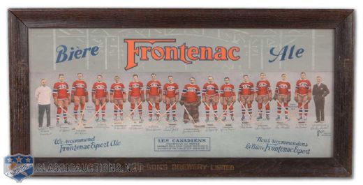 1930-31 Montreal Canadiens Frontenac Team Photo