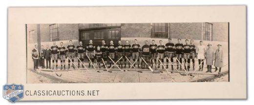 Rare 1926-27 Montreal Canadiens Panoramic Team Photo