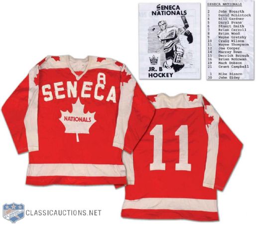 1976-77 Seneca Nationals Junior B Game Worn Jersey (Gretzkys Year!)