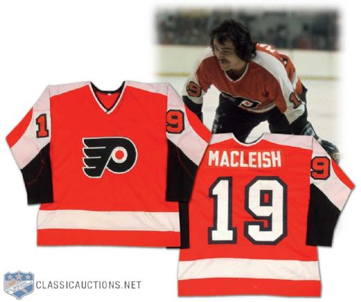 Rick MacLeish 1974-75 Philadelphia Flyers Photo Matched Game Worn Jersey