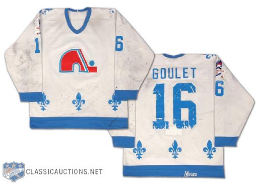 Michel Goulet Early-1980s Quebec Nordiques Game Worn Jersey