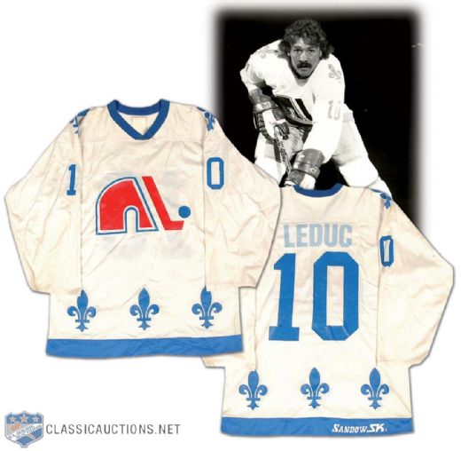 Rich LeDuc 1979-80 Quebec Nordiques First NHL Season Game Worn Jersey