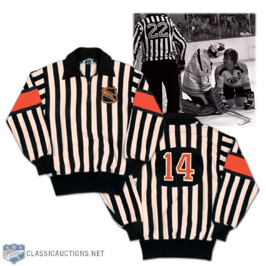 Late-1960s NHL Referee Game Worn Jersey