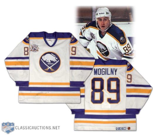 Alexander Mogilny 1995 Buffalo Sabres Game Worn Jersey