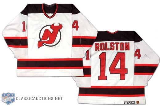 Brian Rolston 1995-96 New Jersey Devils Game Worn Jersey