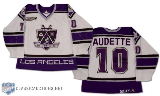 Donald Audette 1999-2000 Los Angeles Kings Game Worn Home Jersey