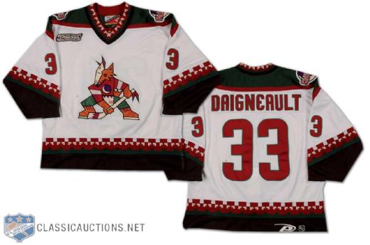 Jean-Jacques Daigneault 1999-2000 Phoenix Coyotes Game Worn Home Jersey