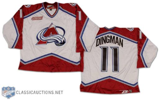 Chris Dingman 1999-2000 Colorado Avalanche Game Worn Home Jersey