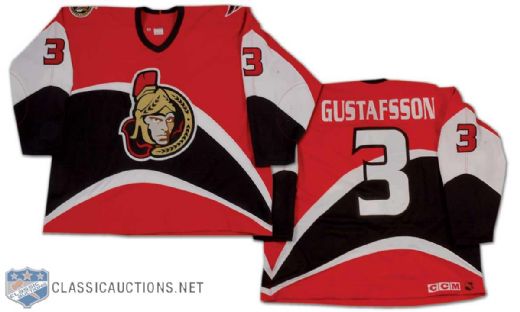 Per Gustafsson 1997-98 Ottawa Senators Game Used Alternate Jersey