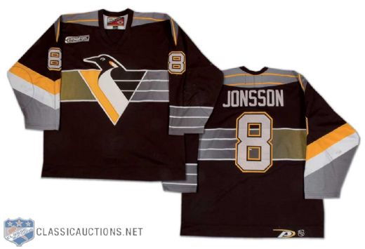 Hans Jonsson 1999-2000 Pittsburgh Penguins Game Worn Road Jersey