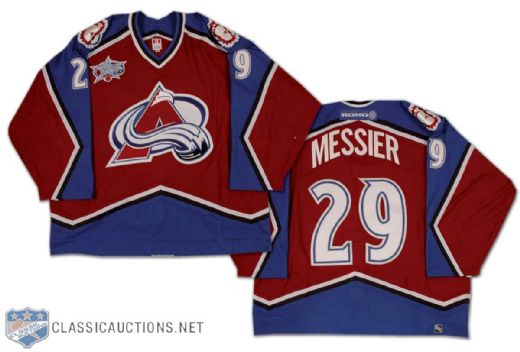 Eric Messier 2000-01 Colorado Avalanche Game Worn Road Jersey