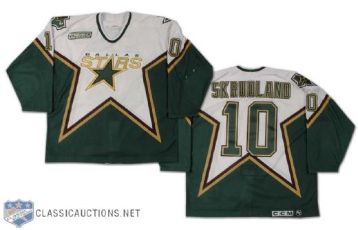 Brian Skrudland 1999-2000 Dallas Stars Game Worn Home Jersey