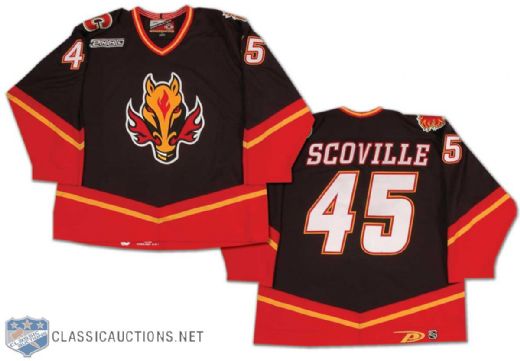 Darrel Scoville 1999-2000 Calgary Flames Game Worn Alternate Jersey