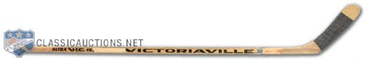 Pierre Turgeon Autographed Game Used Victoriaville Stick