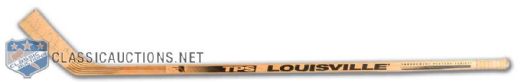 Adam Oates Autographed Louisville Game Used Stick