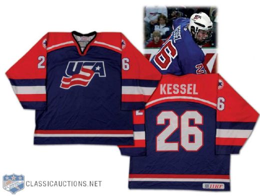 Phil Kessel Team USA Game Worn Jersey