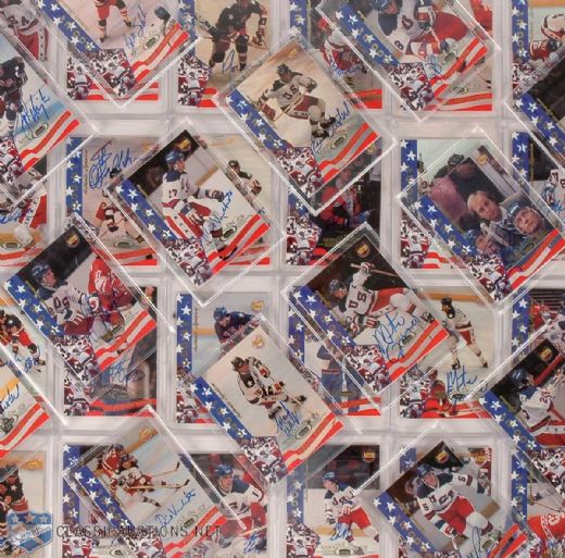 1980 Team USA Miracle On Ice Autographed Card Collection of 39