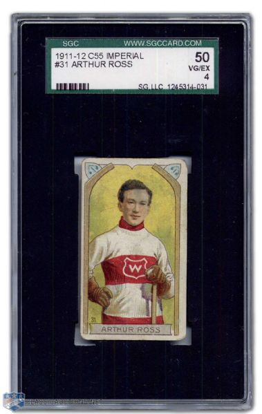 1911-12 Art Ross Imperial Tobacco C55 VG/EX Graded Card