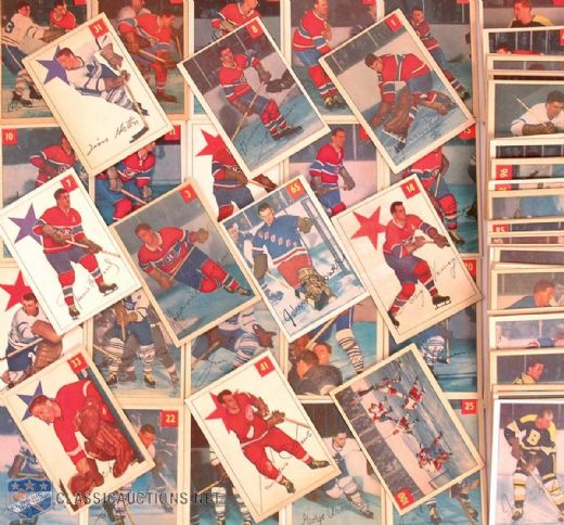 1954-55 Parkhurst Complete 100-Card Set