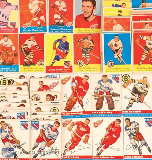 1954-55 & 1957-58 Topps Near Sets