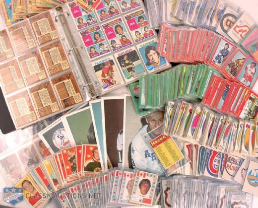 Huge 1970s NHL & WHA Card Collection