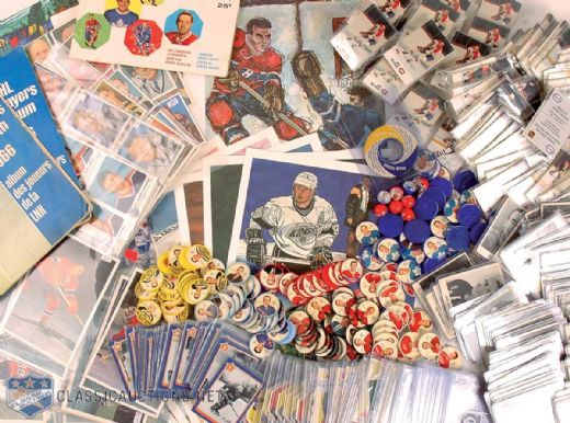 Vintage 1960s, 1970s and 1980s Hockey Coins and Cards Memorabilia Collection, Featuring Early 1960s Shirriff NHL Coin Collection of 200+