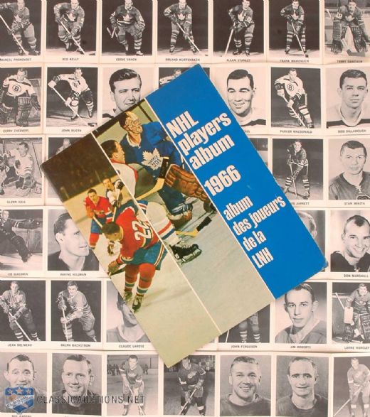 1965-66 Coca-Cola NHL Cards Complete Set of 108, Including Six Undetached Team Sets Plus NHL Players Album