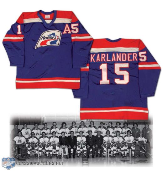 1976-77 Al Karlander WHA Indianapolis Racers Game Worn Jersey