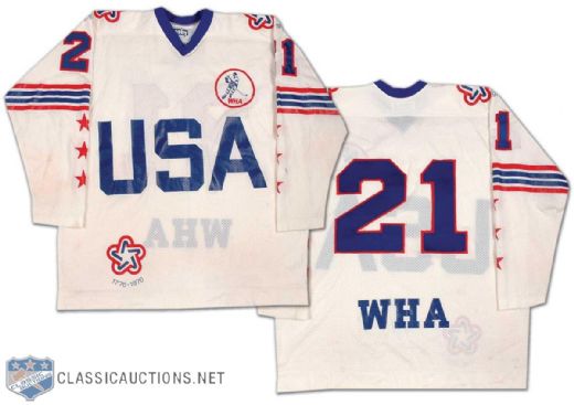 1976 WHA All-Star Game #21 Game Worn Jersey