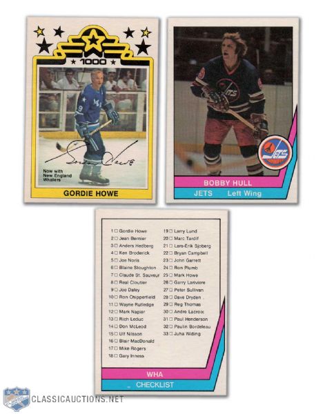 1977-78 O-Pee-Chee WHA Hockey Card Set