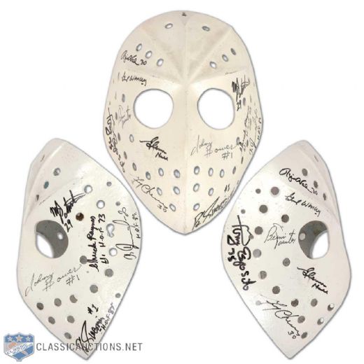 Goalie Legends Autographed Vintage Fibrosport Mask